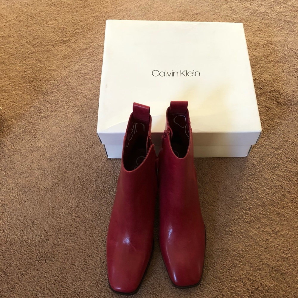 Calvin Klein Authentic Leather Boots